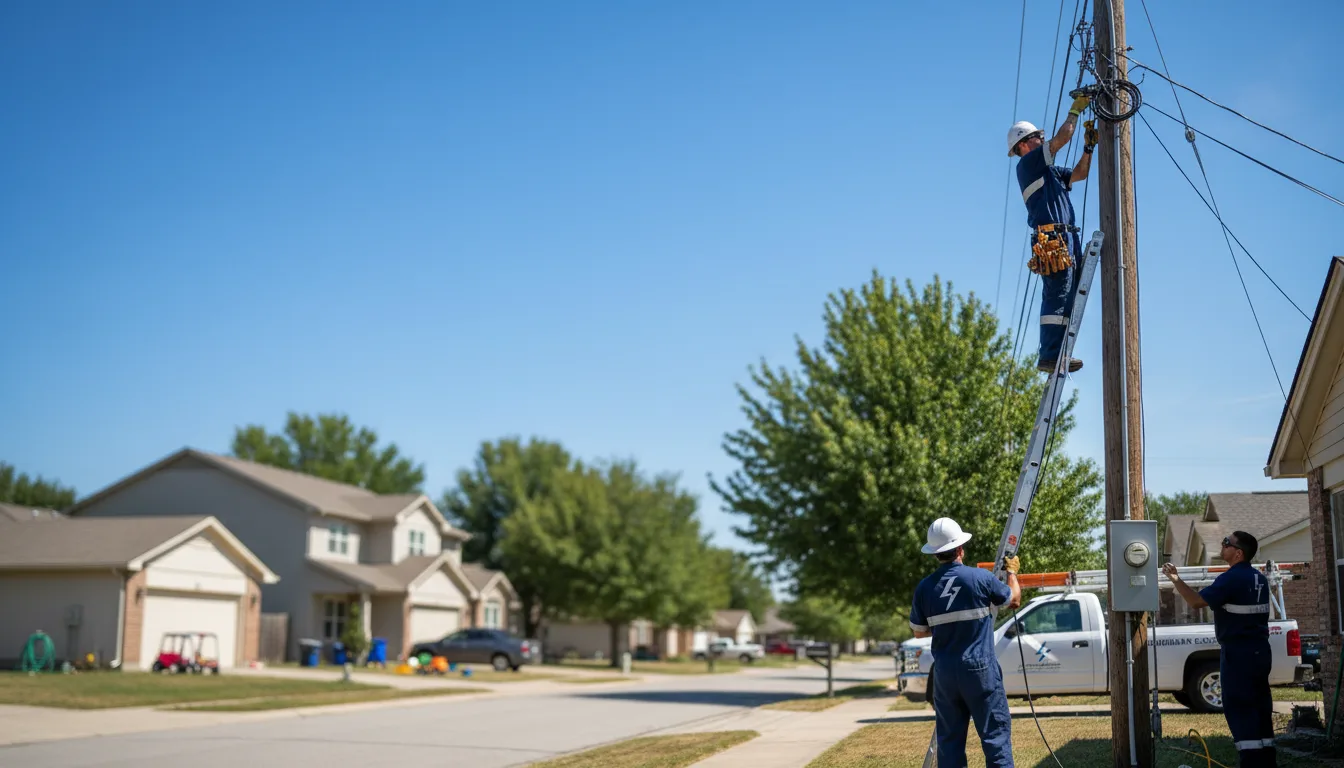 Residential electrician providing installation services in Doyline, LA